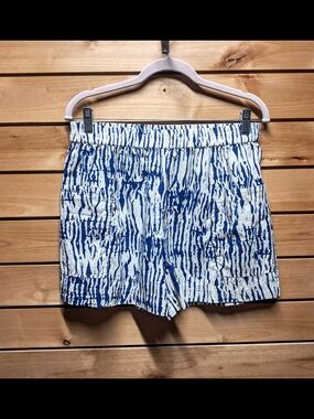 RAILS Cobalt Shibori Boxer Style Pull-On Shorts High Waisted Shorts Size L